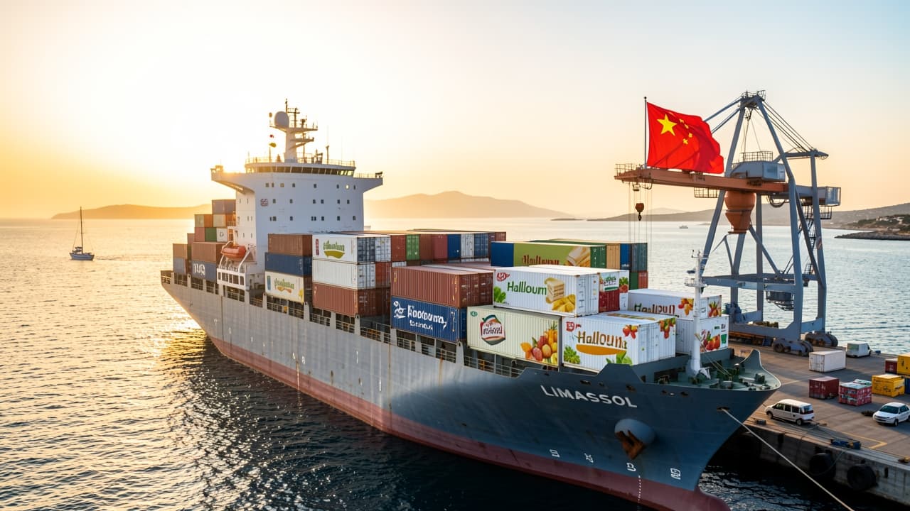 Cyprus‑China Trade Surpasses $1.44 bn in 2025, Halloumi, Zivania & Juices Gain Footprint