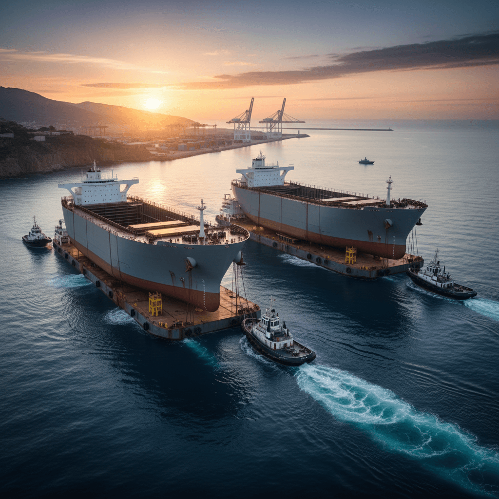HD Hyundai Redefines Shipbuilding Logistics with "Half-Ship" Project